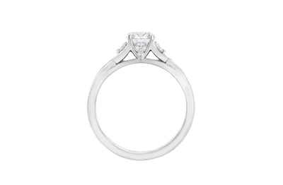 Pirouette: Brilliant Cut Diamond Solitaire Ring