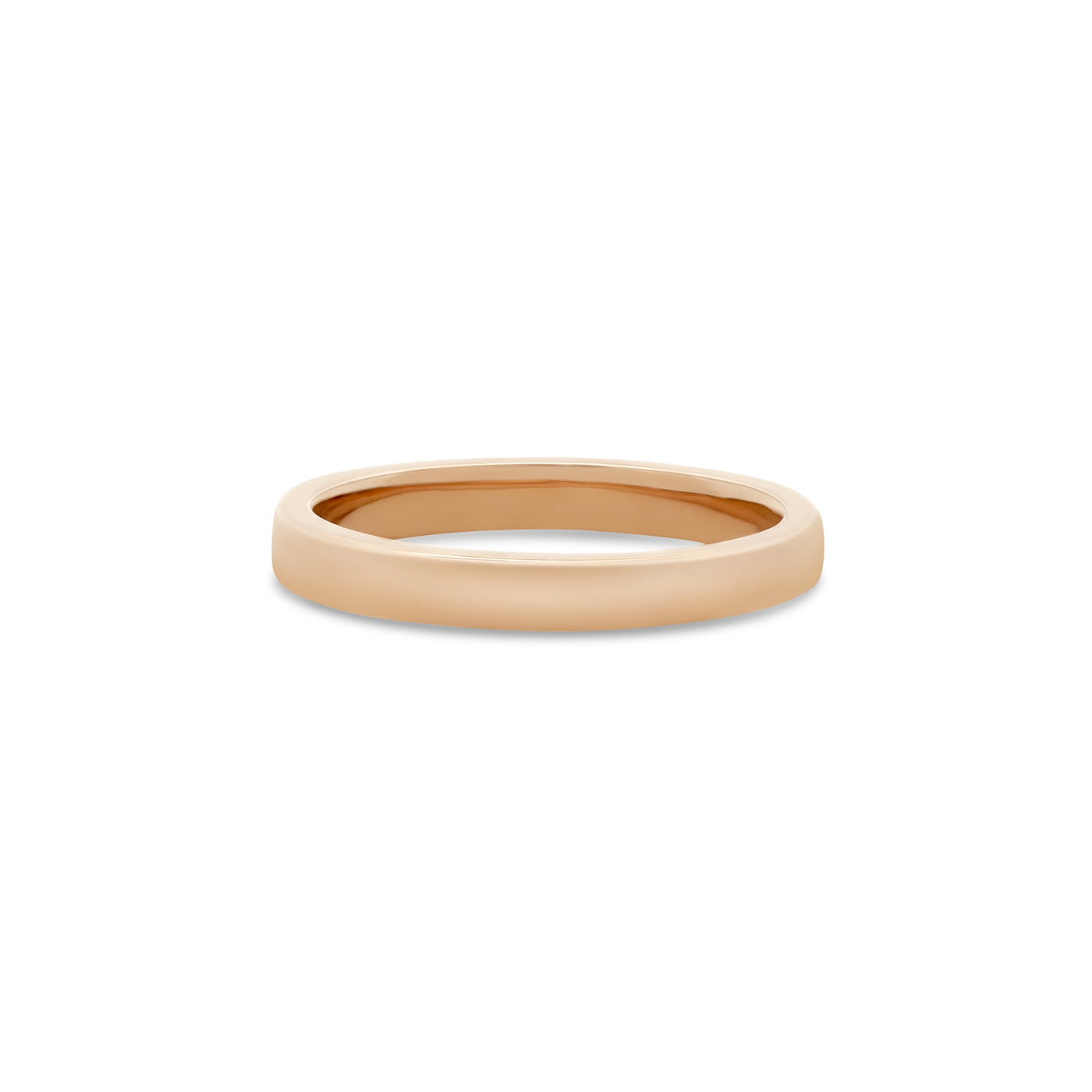 Classic Half Round 2.5mm Band in Rose Gold

