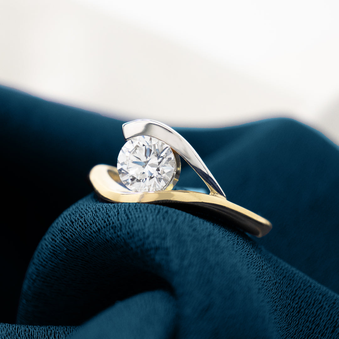 Sara Brilliant Cut Diamond Solitaire Ring The Village Goldsmith