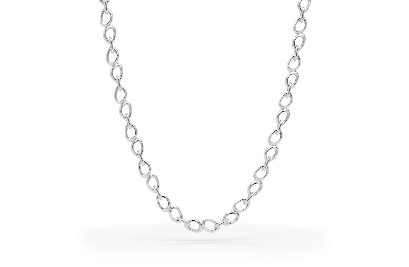Staccato Sterling SIlver Necklace Chain by The Village Goldsmith