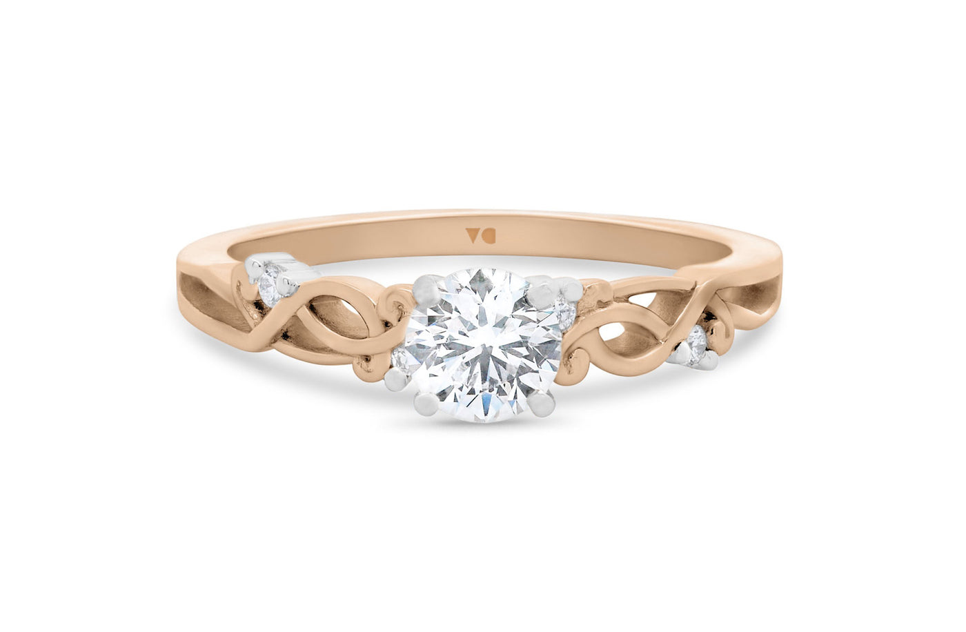 Traces: Brilliant Cut Diamond Solitaire Ring