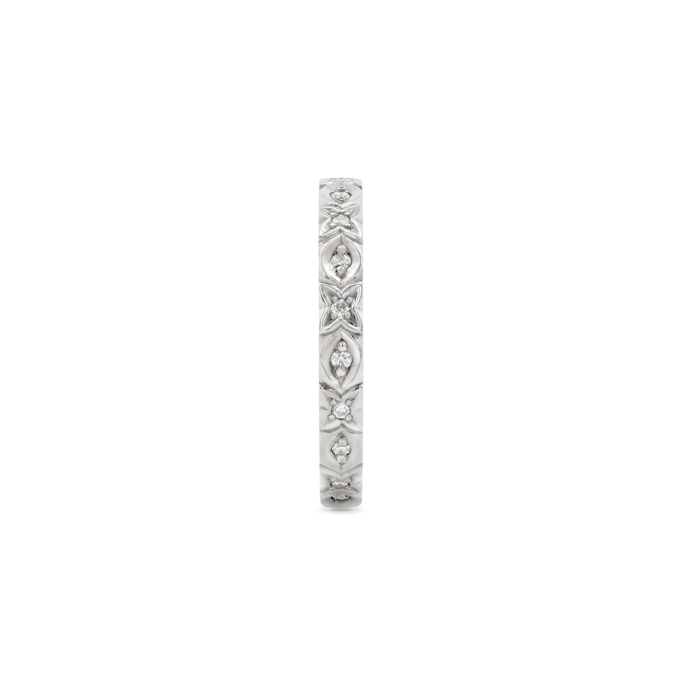 X's and O's Brilliant Cut Diamond Eternity Ring