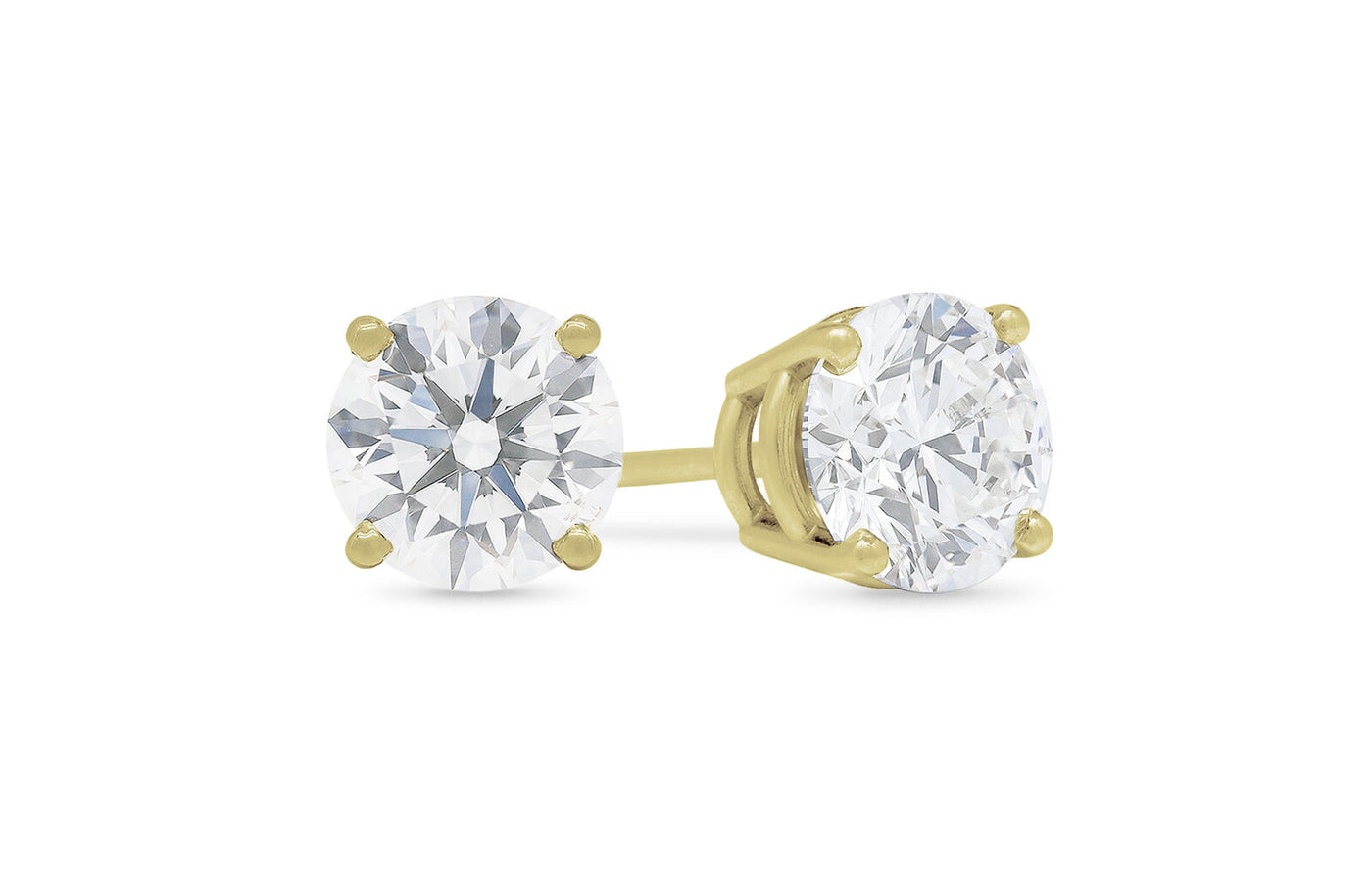 Brilliant Cut Diamond Claw Set Stud Earrings