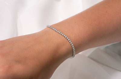 Diamond Brilliant Cut Tennis Bracelet in Gold