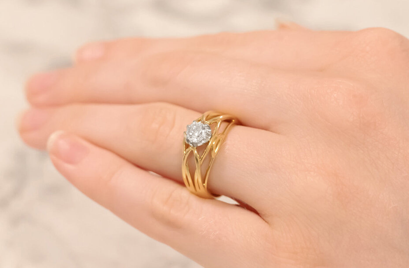 Lauren: Brilliant Cut Diamond Solitaire Ring