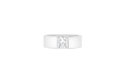 Lidz: Princess Cut Diamond Solitaire Ring