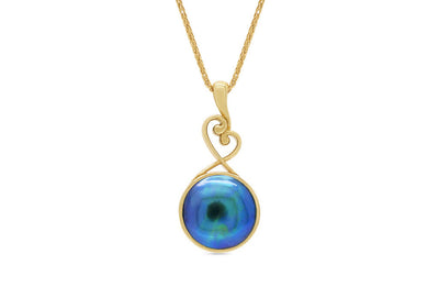 Paua Pearl Koru Style Pendant