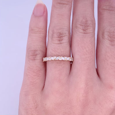 Marquise and Brilliant Cut Diamond Set Ring