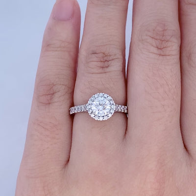 Adorn: Brilliant Cut Diamond Halo Ring