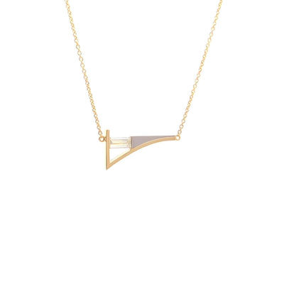 Baguette Cut Diamond Pendant