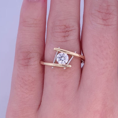 Brioso: Brilliant Cut Diamond Solitaire Ring