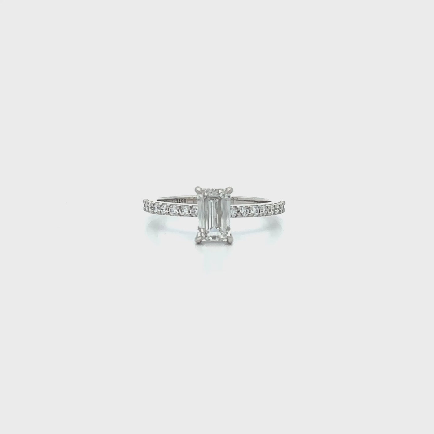 Honour: Emerald Cut Diamond Solitaire Ring