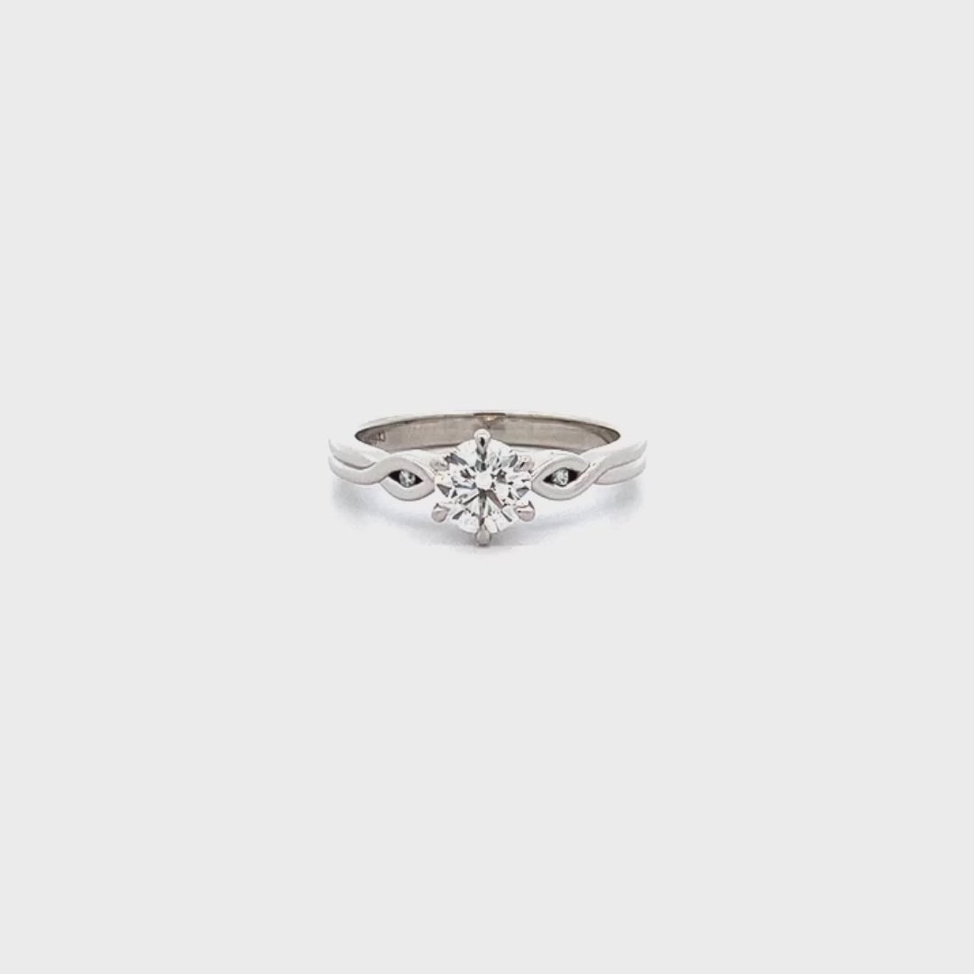 Takai: Brilliant Cut Diamond Solitaire Ring in Platinum | 0.71ctw