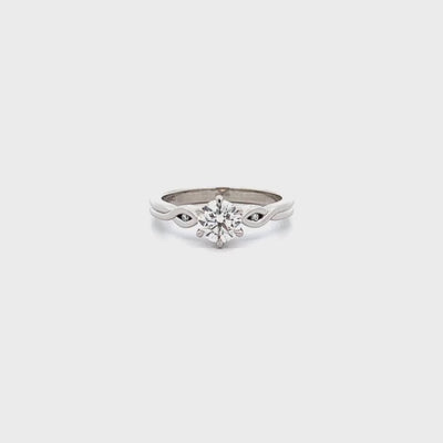 Takai: Brilliant Cut Diamond Solitaire Ring in Platinum | 0.71ctw