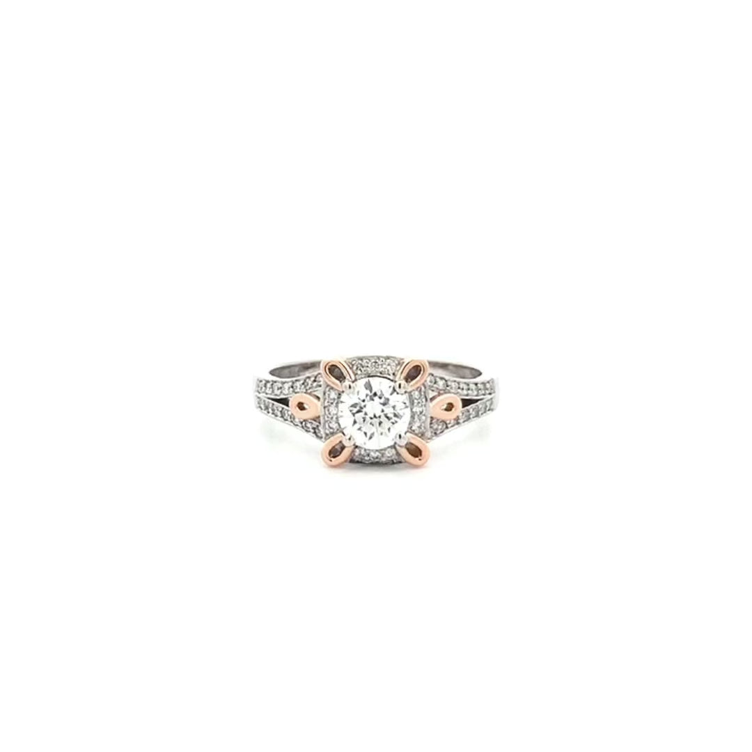 Loupe: Brilliant Cut Diamond Halo Ring