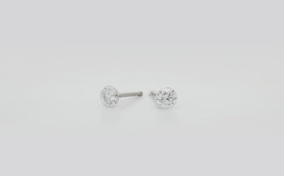 The Floeting Diamond Stud Earrings | 0.54ctw E VS