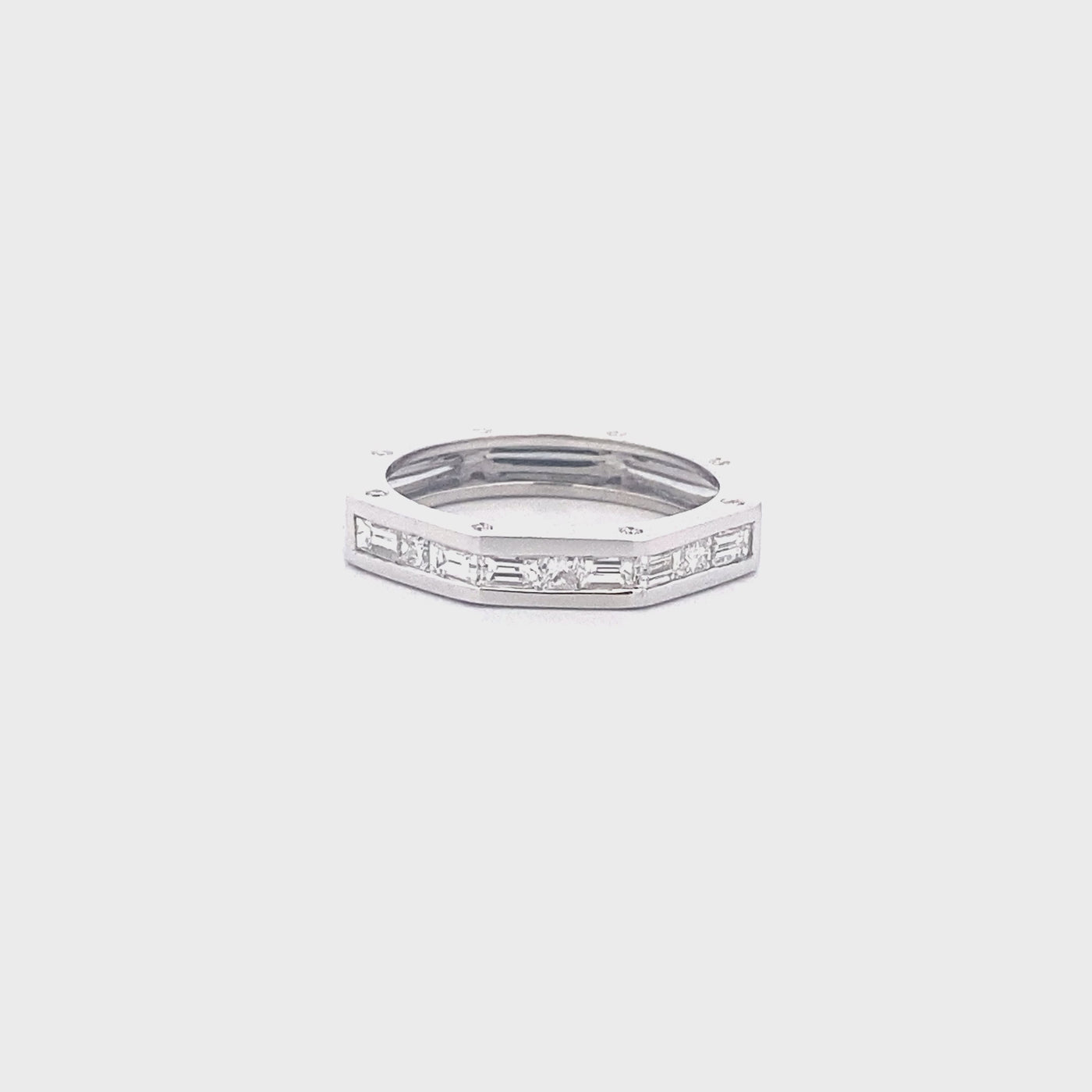 Bolt: Diamond Set Ring in White Gold | 0.73ctw