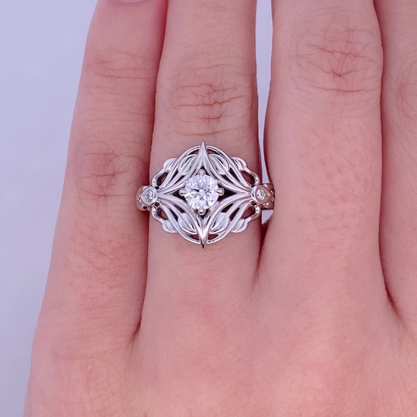 Rosella: Brilliant Cut Diamond Solitaire Ring