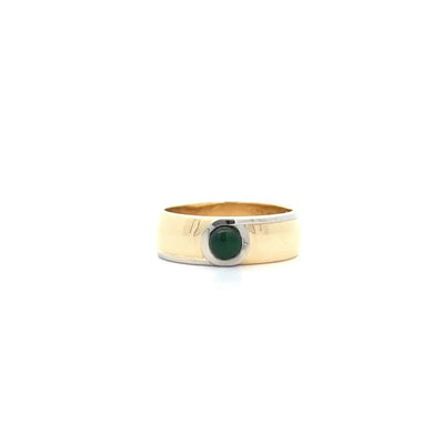 Tide: Pounamu Set Band in Yellow Gold and Platinum