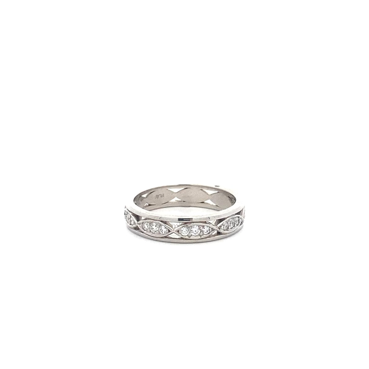 Brilliant Cut Diamond Set Infinite Eternity Ring