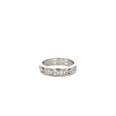 Brilliant Cut Diamond Set Infinite Eternity Ring