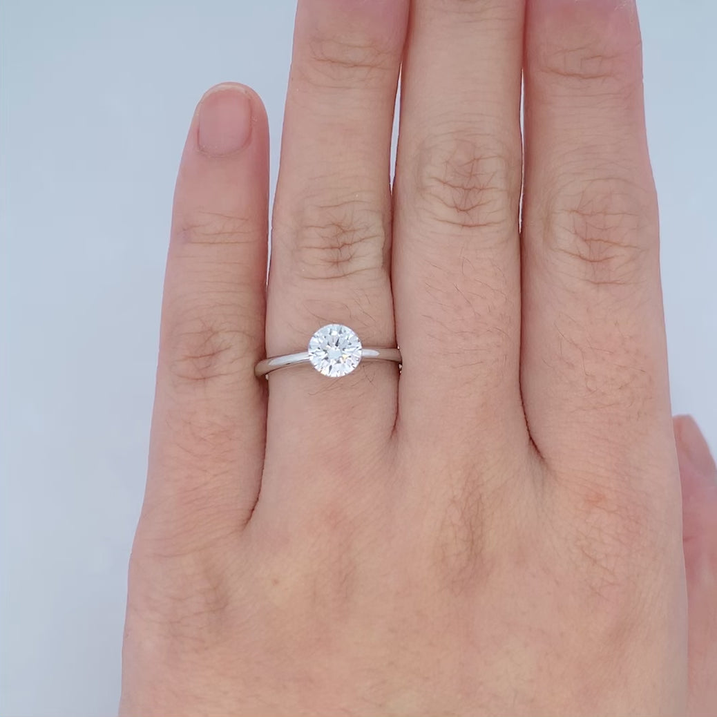 The Floeting Diamond Ring in Platinum | 1.00ct F VVS2