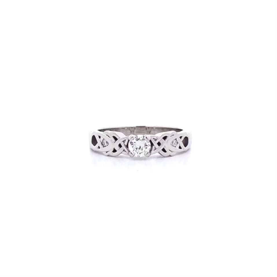 Meadow: Brilliant Cut Diamond Solitaire Ring