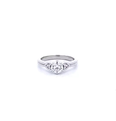 Raumati: Brilliant Cut Diamond Solitaire Ring in Platinum | 0.77ctw