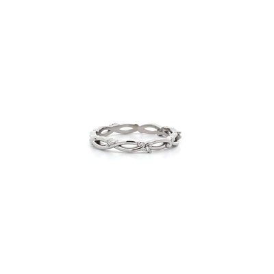 Skye: Diamond Set Ring in Platinum | 0.05ctw