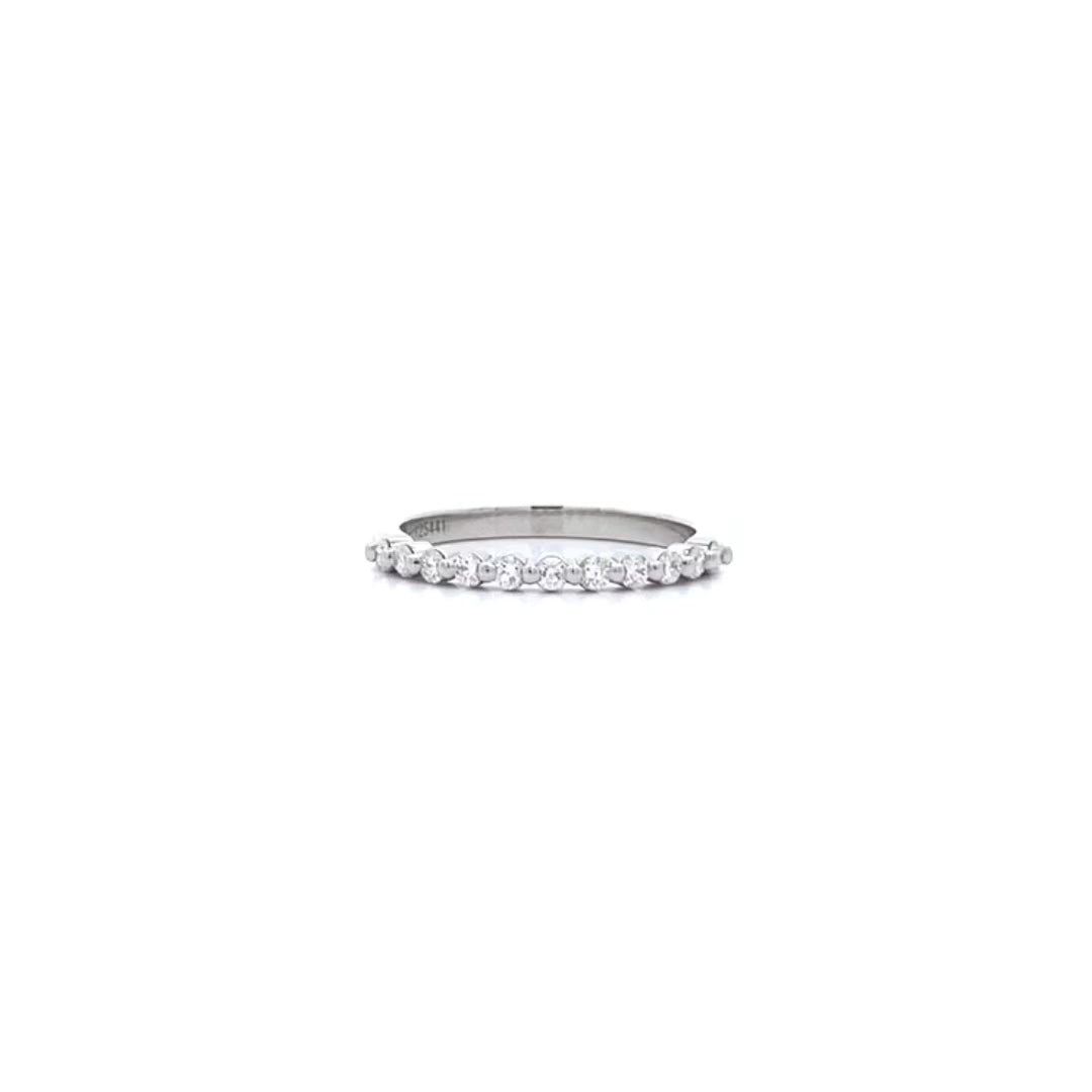 Brilliant Diamond Shared Claw Set Ring in Platinum | 0.27ctw