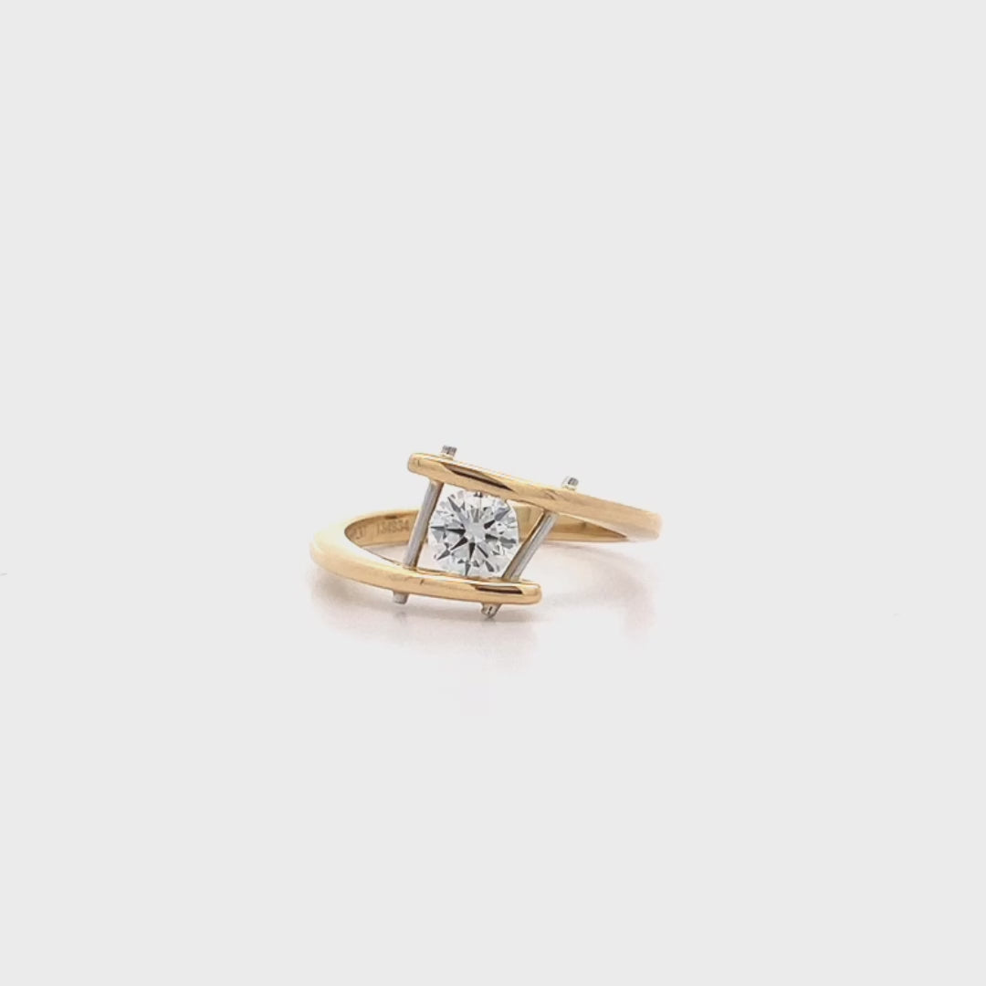 Brioso: Brilliant Cut Diamond Solitaire Ring