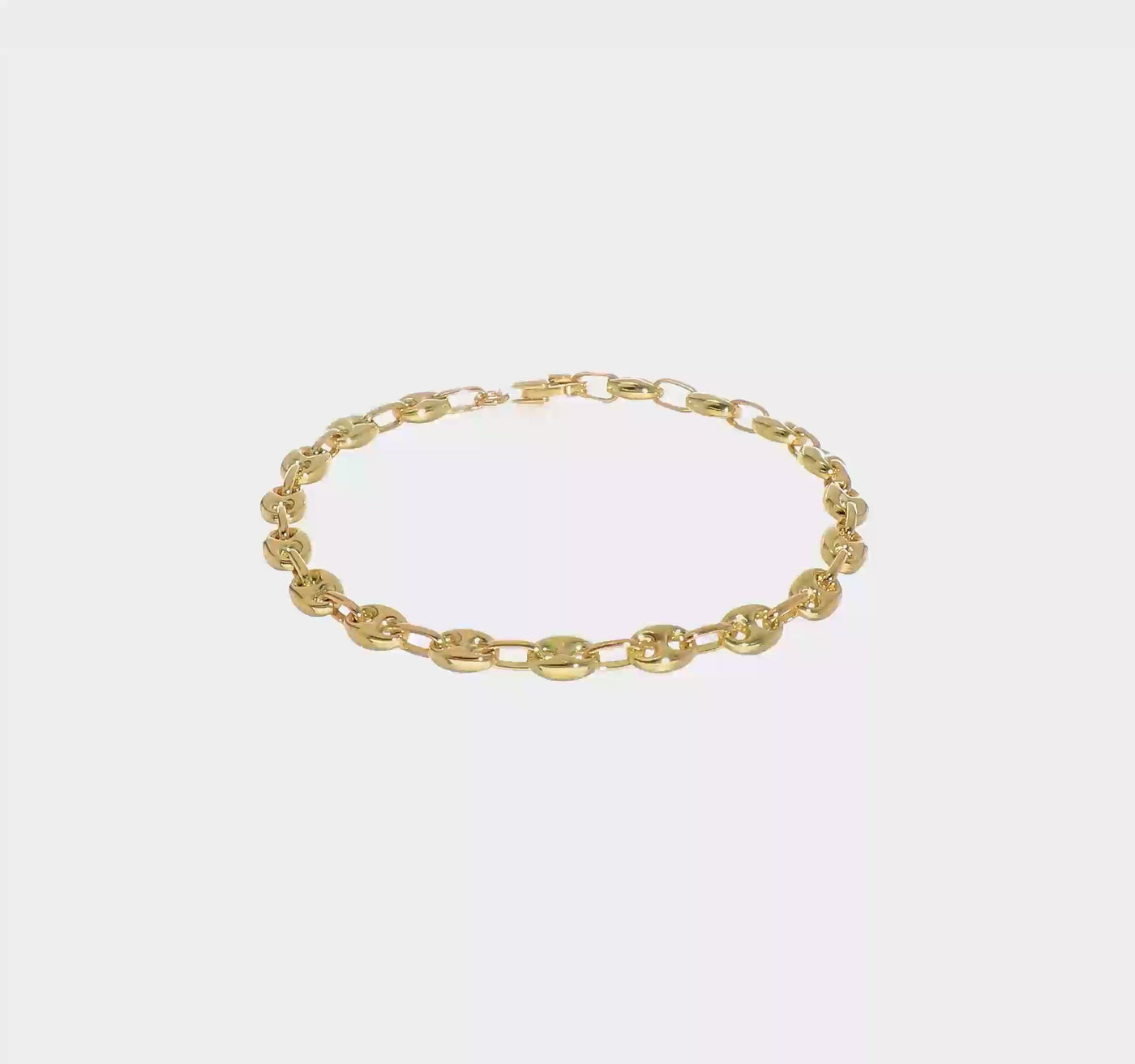 Anchor Link Bracelet in Yellow Gold