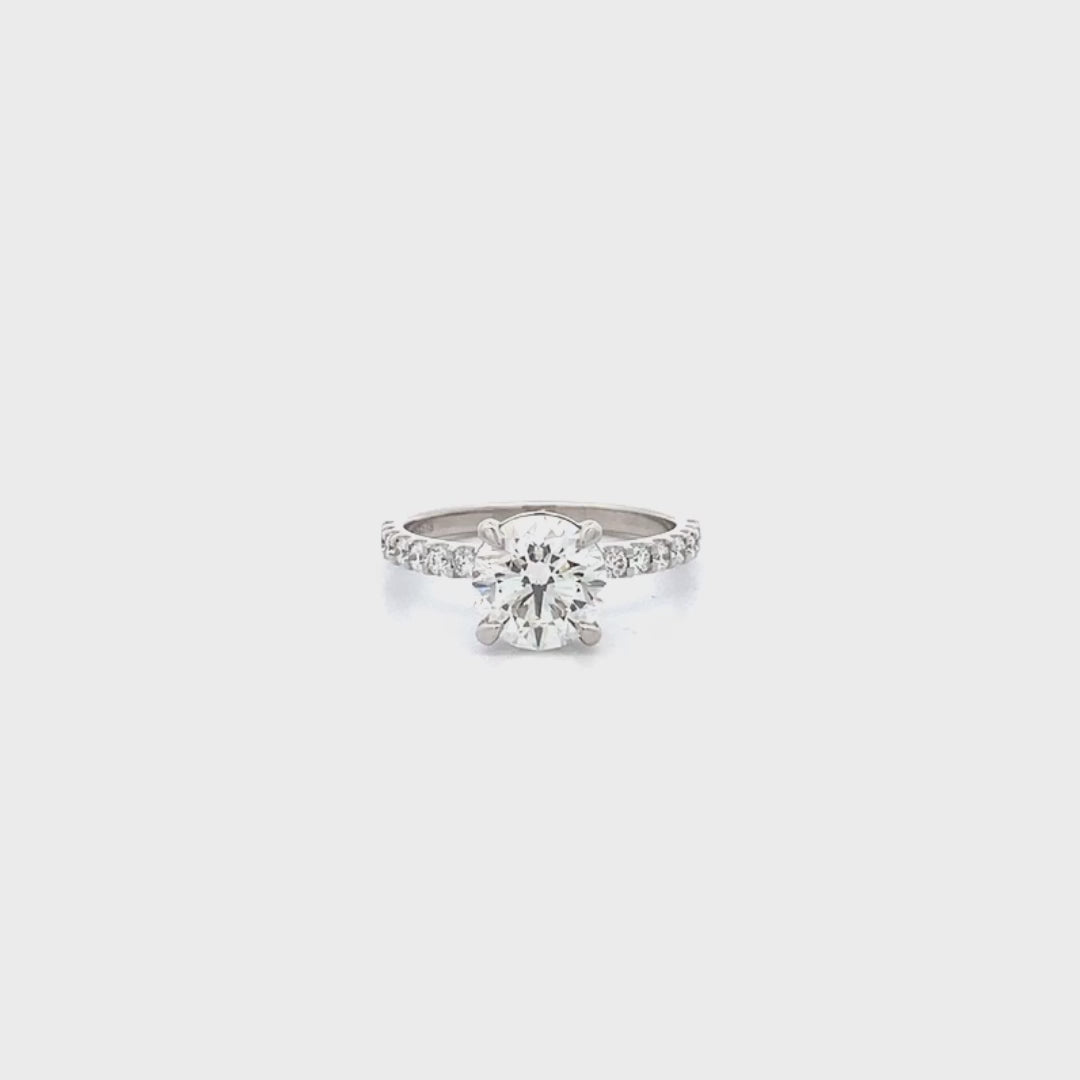 Honour: Brilliant Cut Diamond Solitaire Ring in Platinum | 2.40ctw