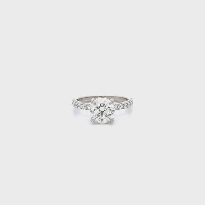 Honour: Brilliant Cut Diamond Solitaire Ring in Platinum | 2.40ctw