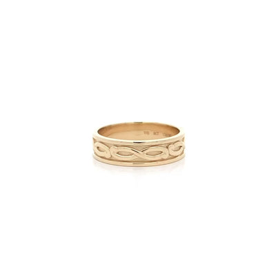 Solasta Band in 9 carat Yellow Gold, wedding band designed and crafted by The Village Goldsmith