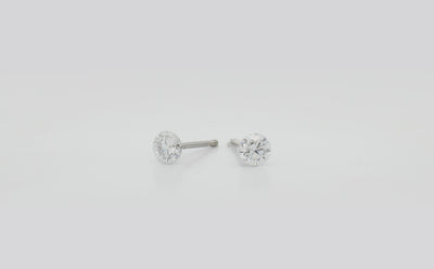 The Floeting® Diamond Stud Earrings | 0.52ctw D VS2