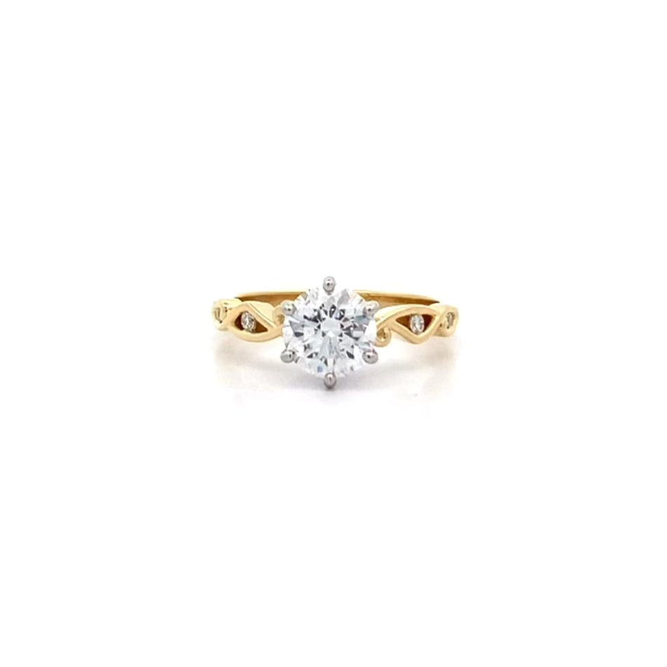 Aoraki: Brilliant Cut Diamond Solitaire Ring