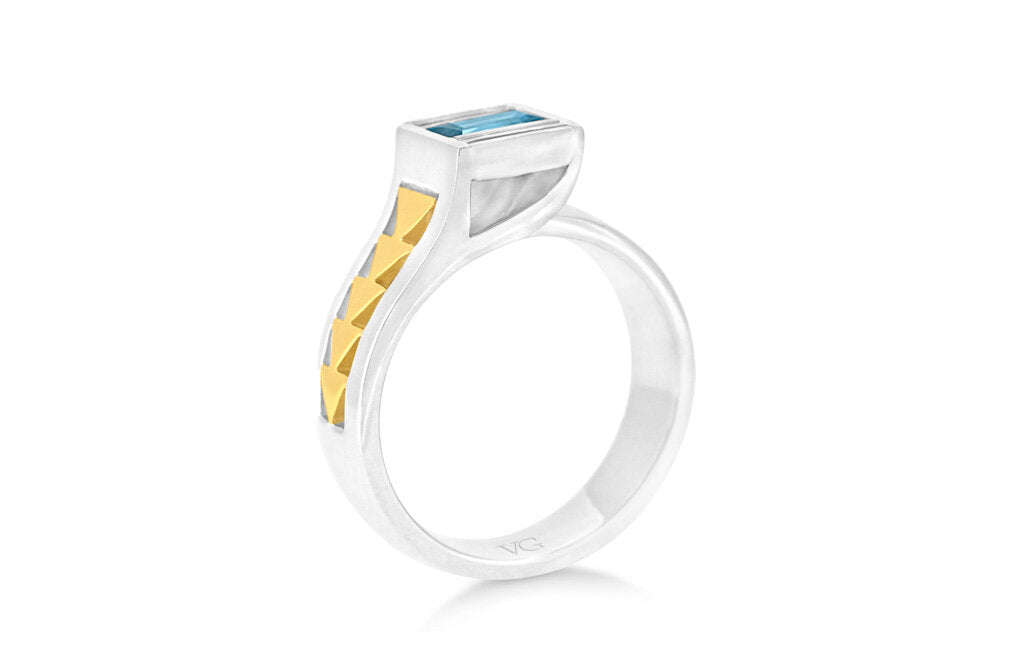 Te Papa Inspired Topaz Ring