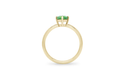 Explorer: Tsavorite Garnet Solitaire Ring in Yellow Gold | 0.76ct