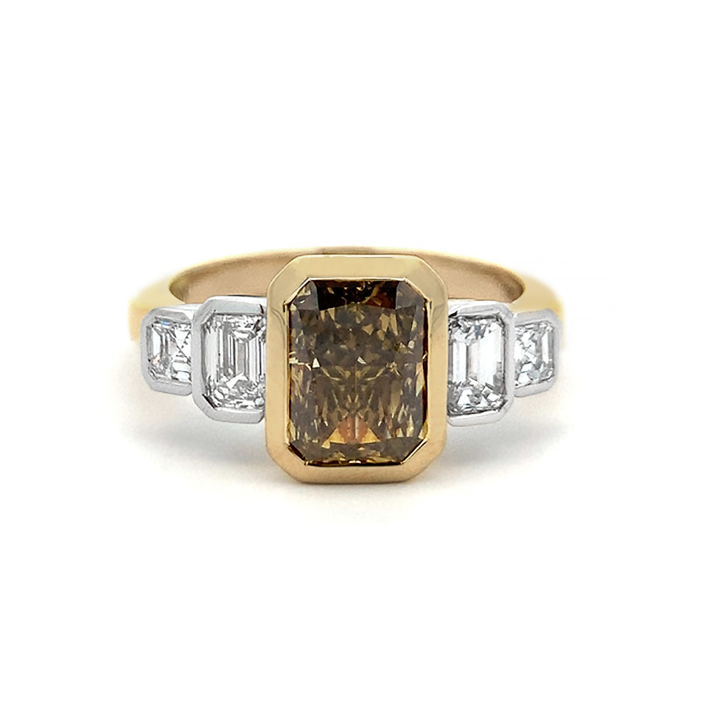 Coco: Diamond Five Stone Ring in Yellow Gold | 2.97ctw