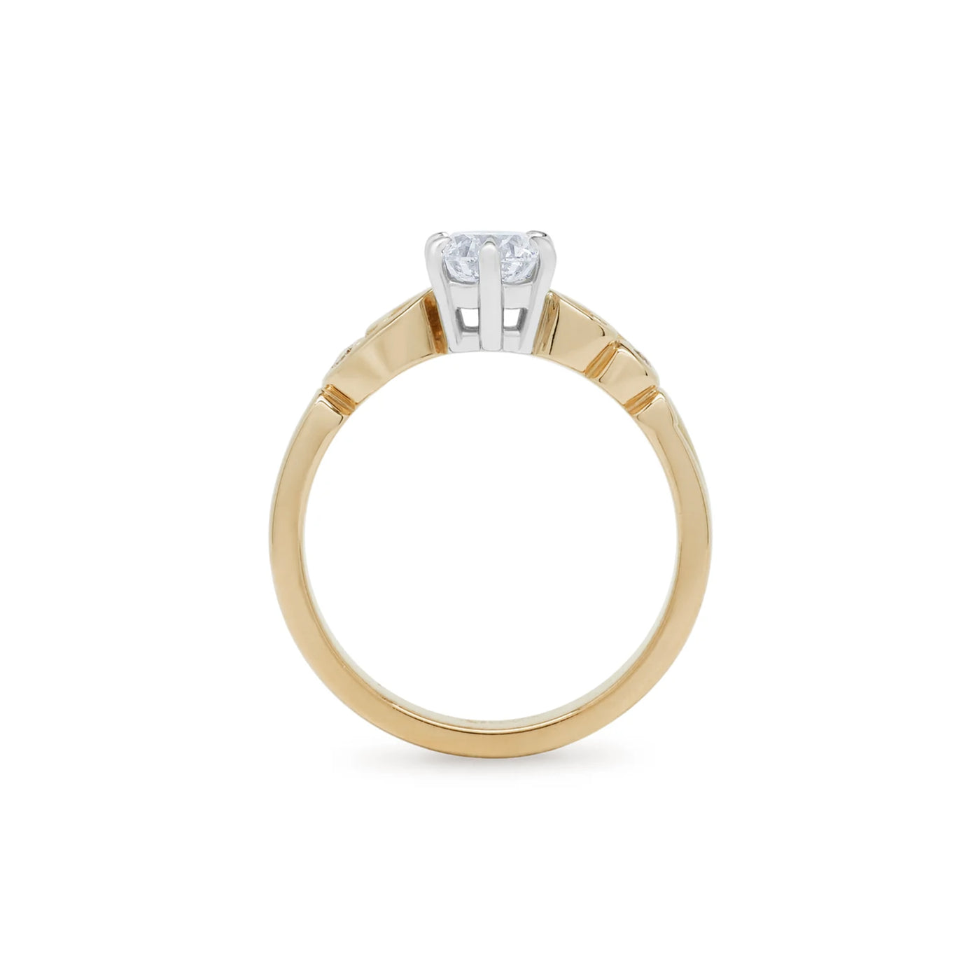 Furl: Brilliant Cut Diamond Solitaire Ring