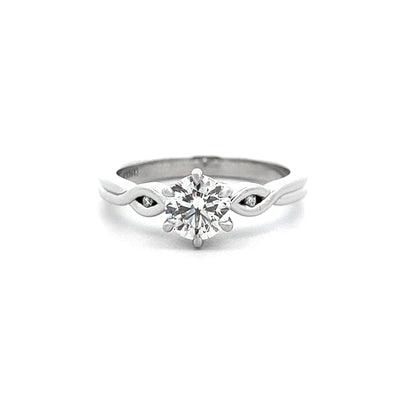 Takai: Brilliant Cut Diamond Solitaire Ring in Platinum | 0.71ctw