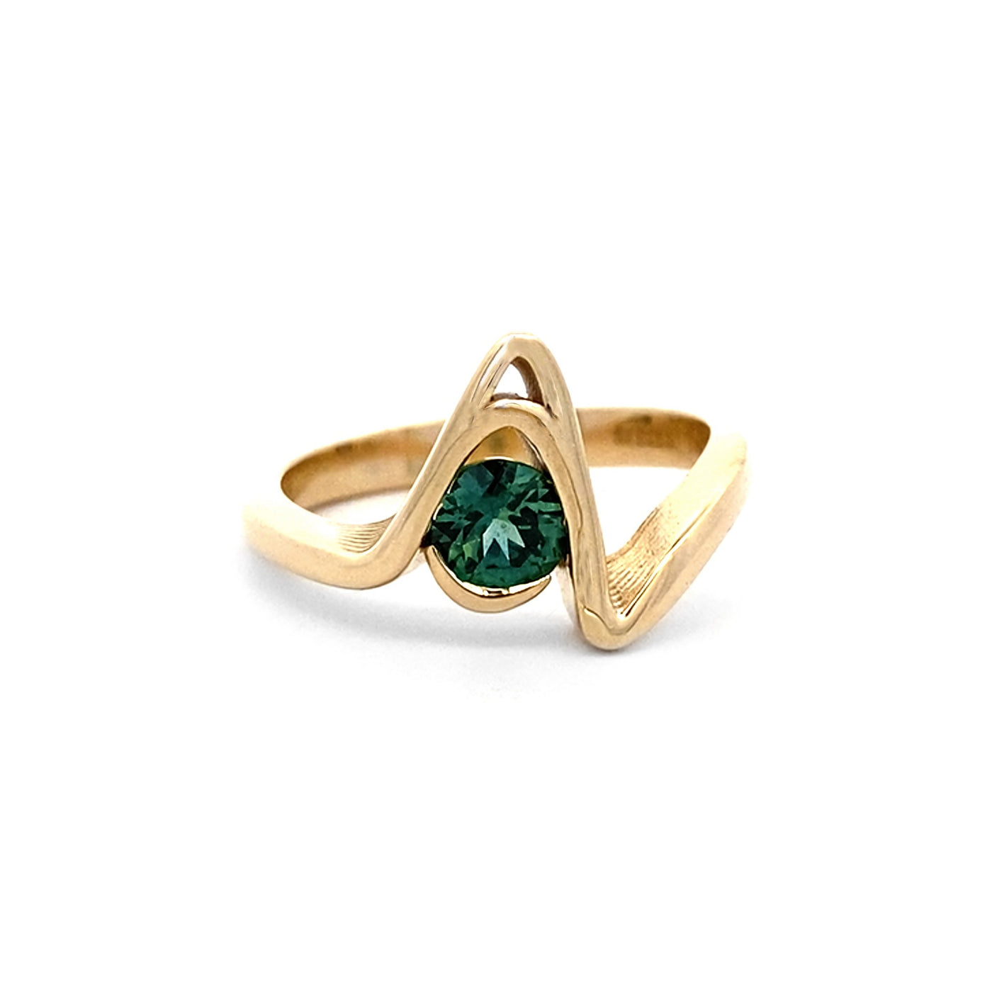 Cove: Teal Sapphire Ring