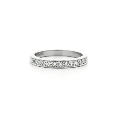 Brilliant Diamond Grain Set Ring in Platinum | 0.26ctw