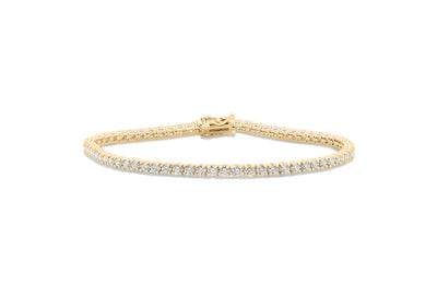 Diamond Brilliant Cut Tennis Bracelet in Gold