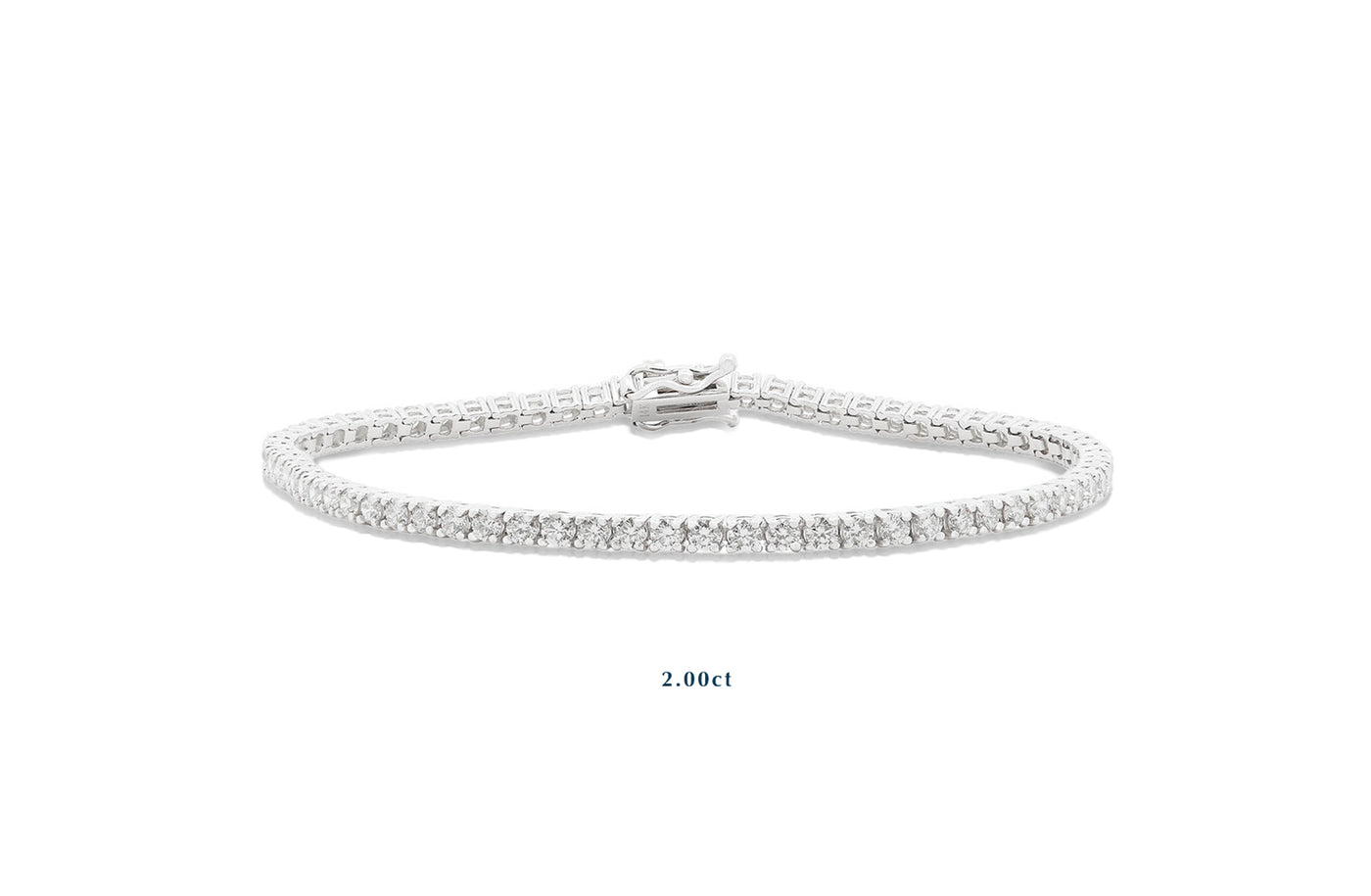Diamond Brilliant Cut Tennis Bracelet in Gold