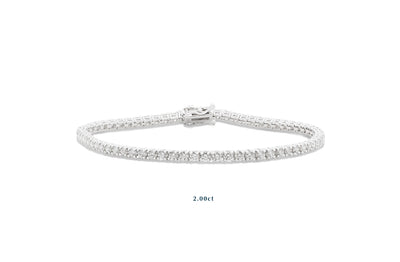 Diamond Brilliant Cut Tennis Bracelet in Gold