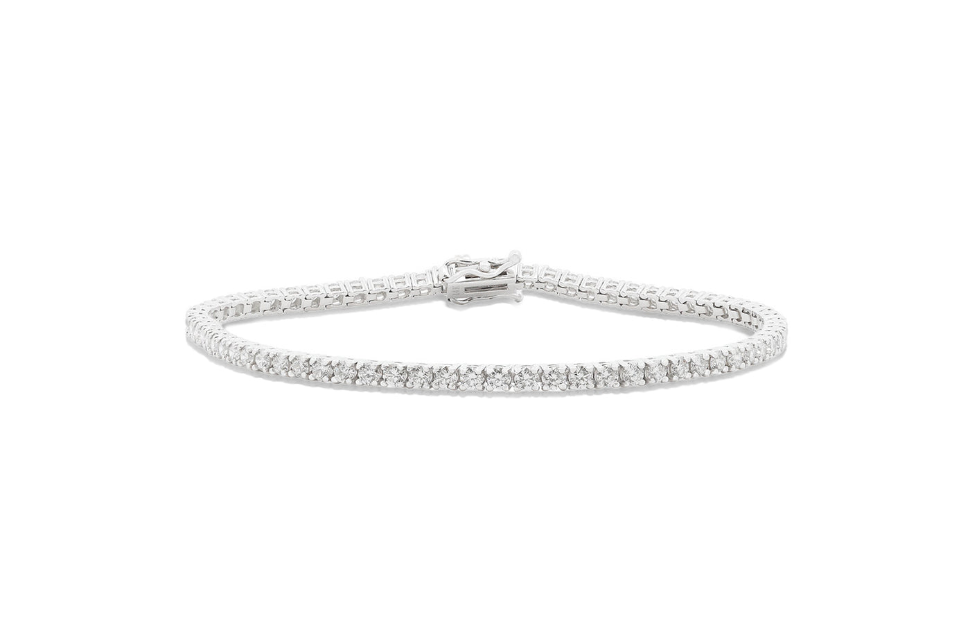 Diamond Brilliant Cut Tennis Bracelet in Gold