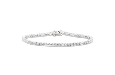 Diamond Brilliant Cut Tennis Bracelet in Gold