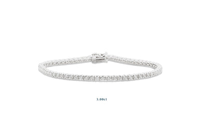 Diamond Brilliant Cut Tennis Bracelet in Gold